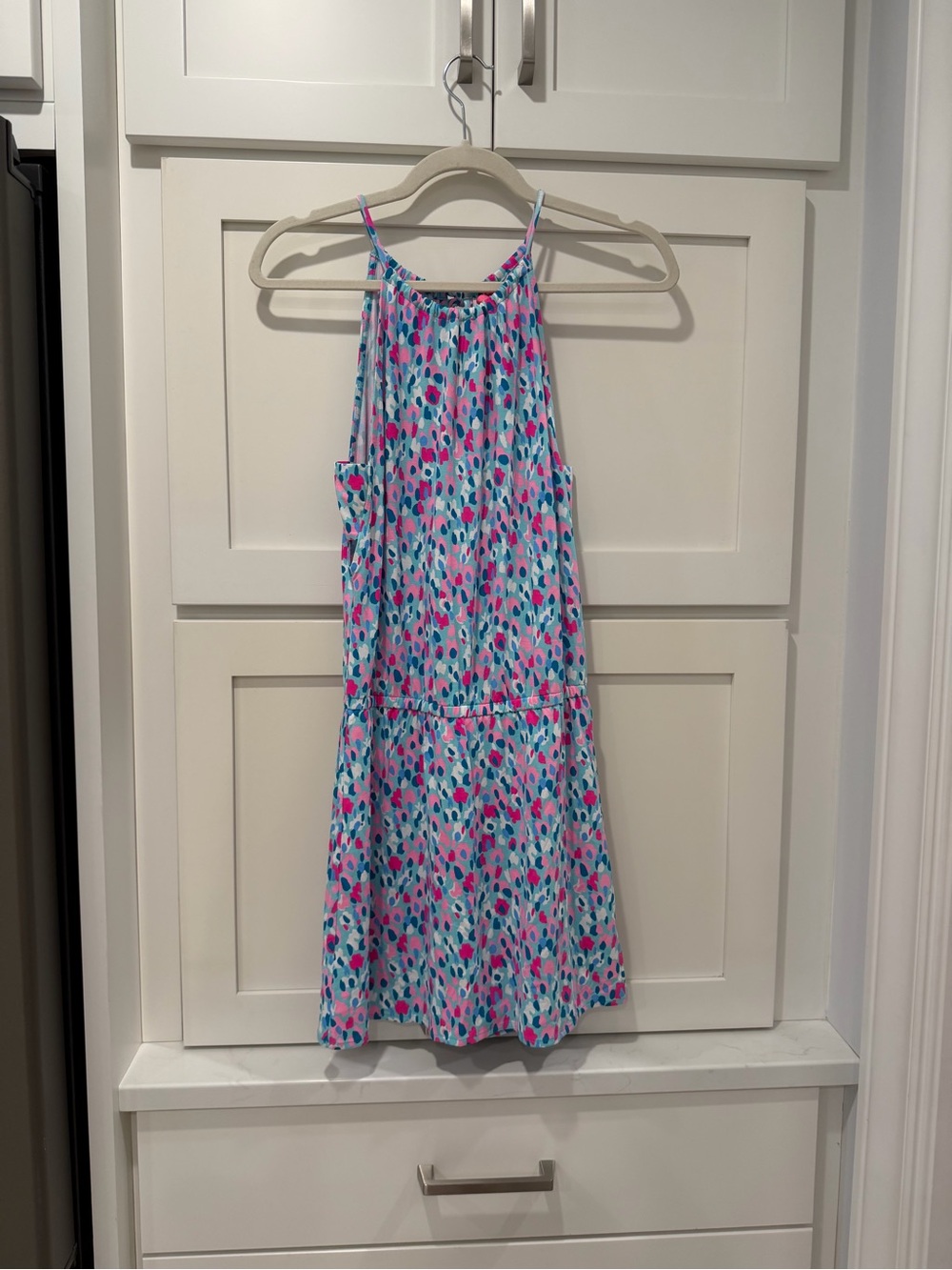 Lilly Pulitzer Gianni skort romper Blue & Pink Spotted, hottie Dottie